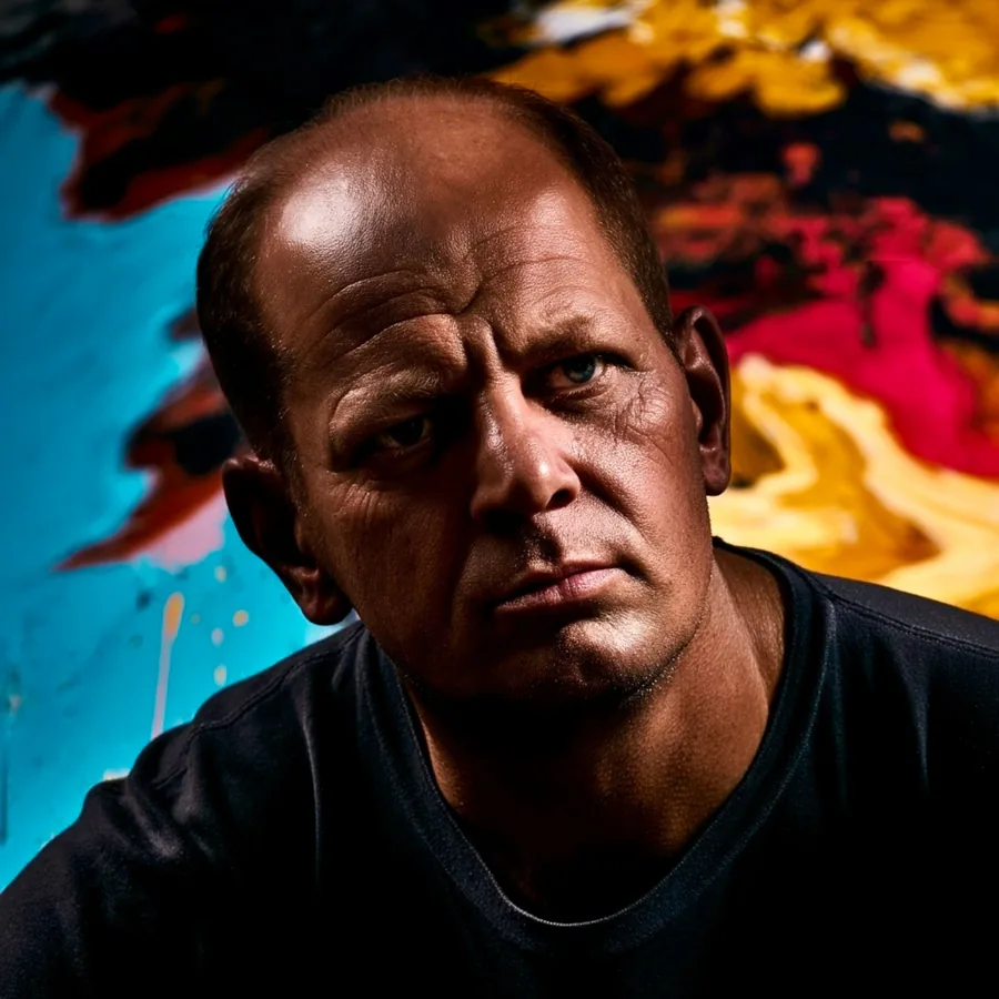 Jackson Pollock, as the Duke imagines him or her
