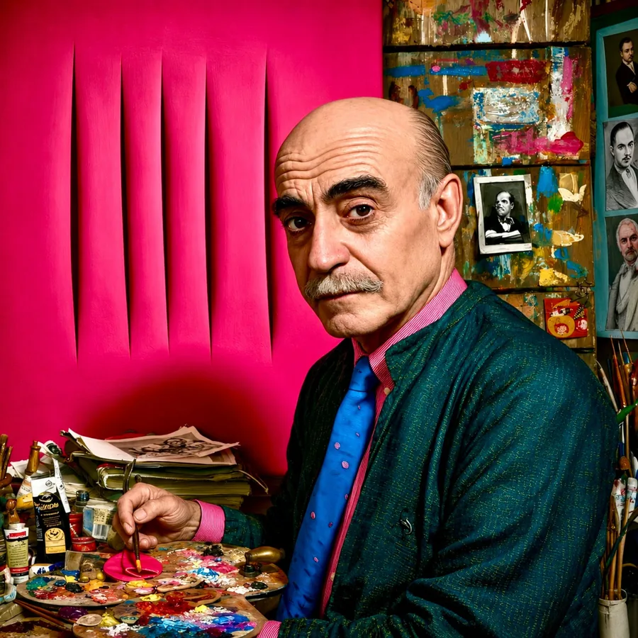 Lucio Fontana, as the Duke imagines him or her