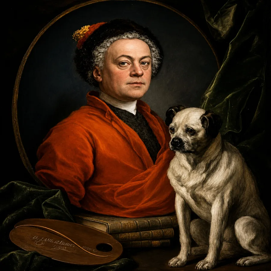 William Hogarth, as the Duke imagines him or her