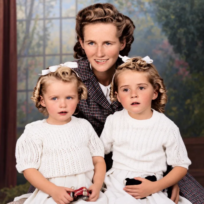 Nana Church with Mum